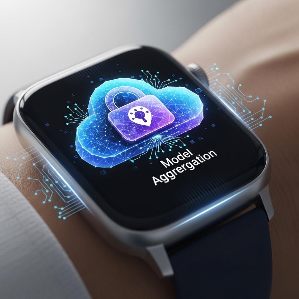 Wearable devices and a secure model aggregation icon