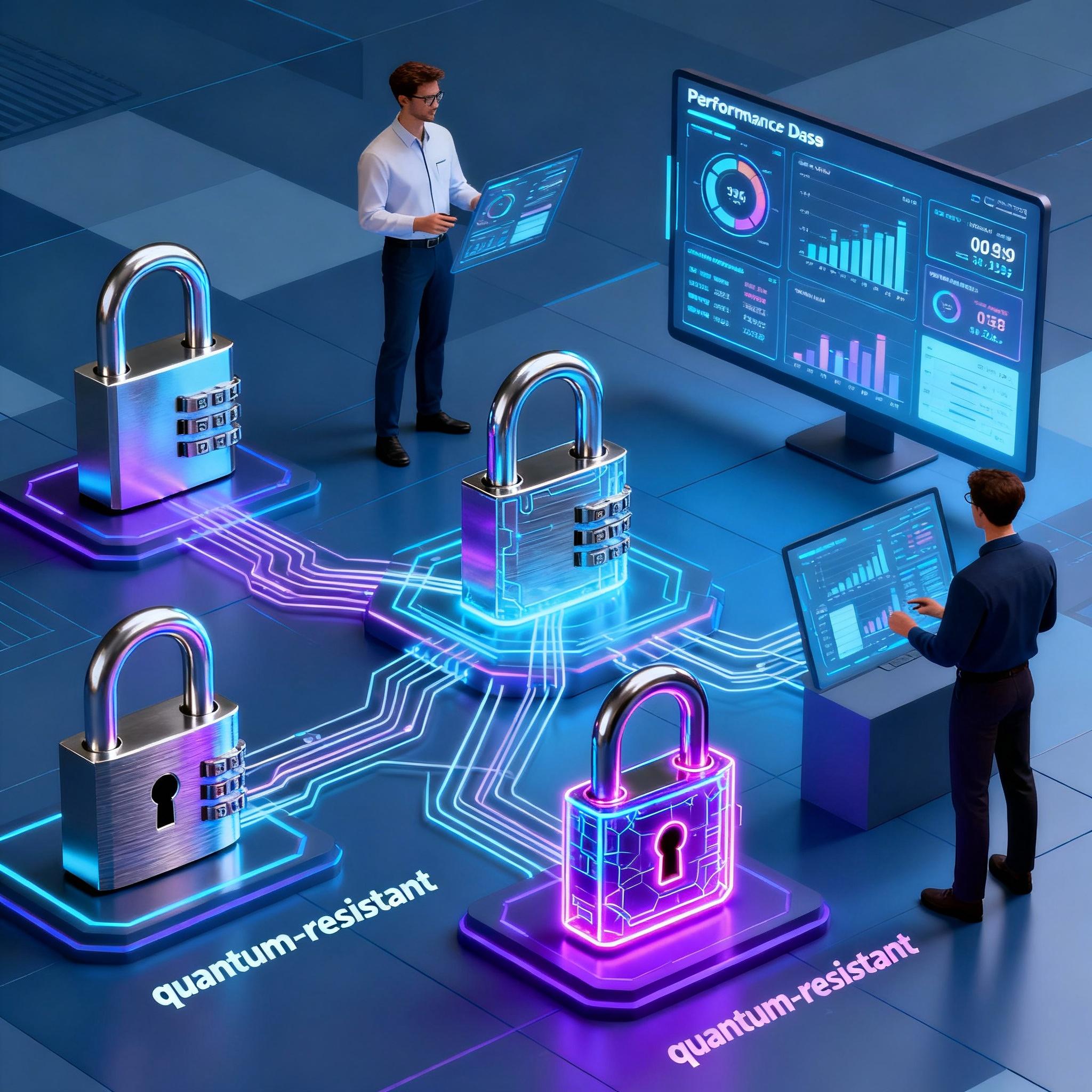 Abstract bank network with quantum-resistant locks