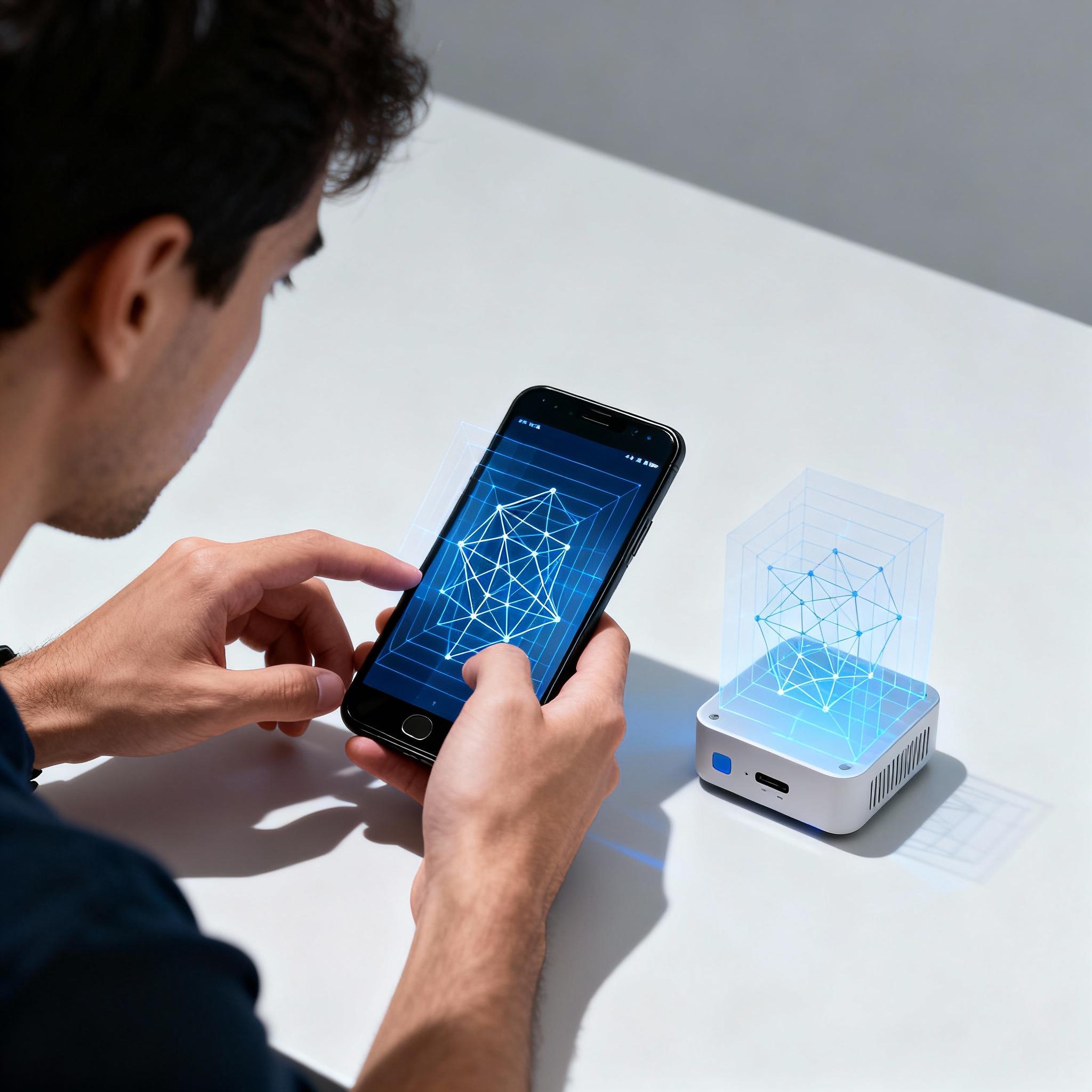 Smartphone and IoT devices running lightweight large language models locally