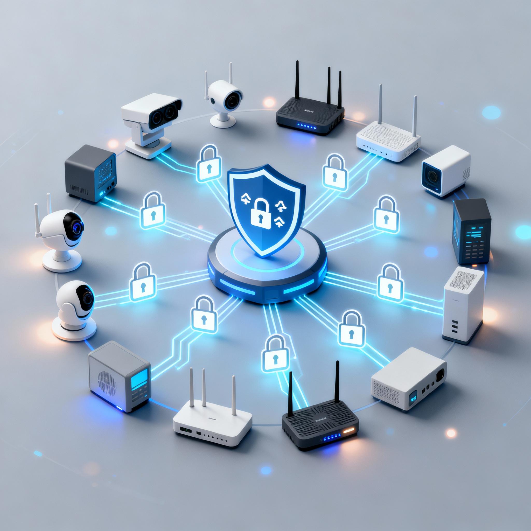 IoT devices forming a federated learning network for edge security