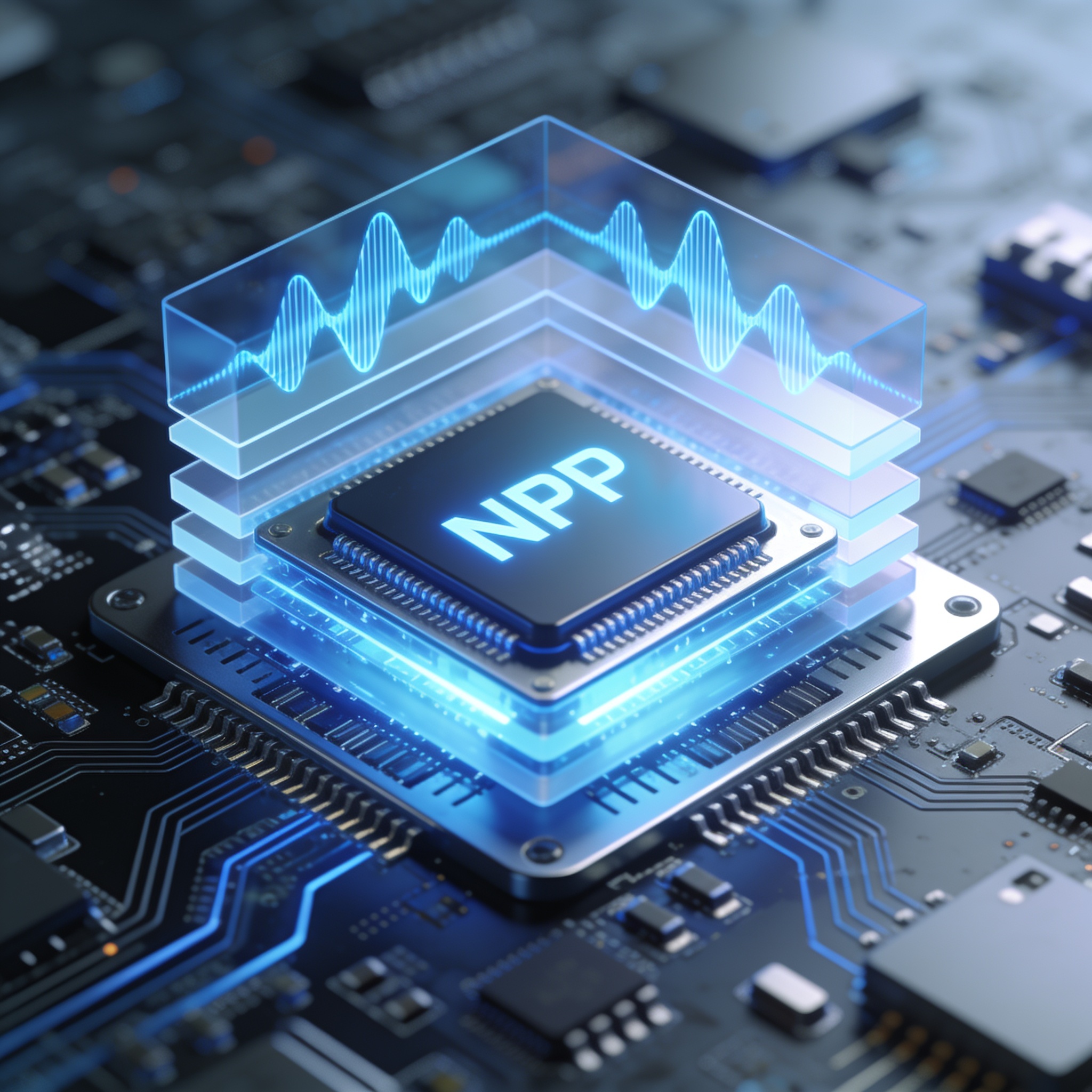 Edge device with an NPU chip accelerating transformer model inference