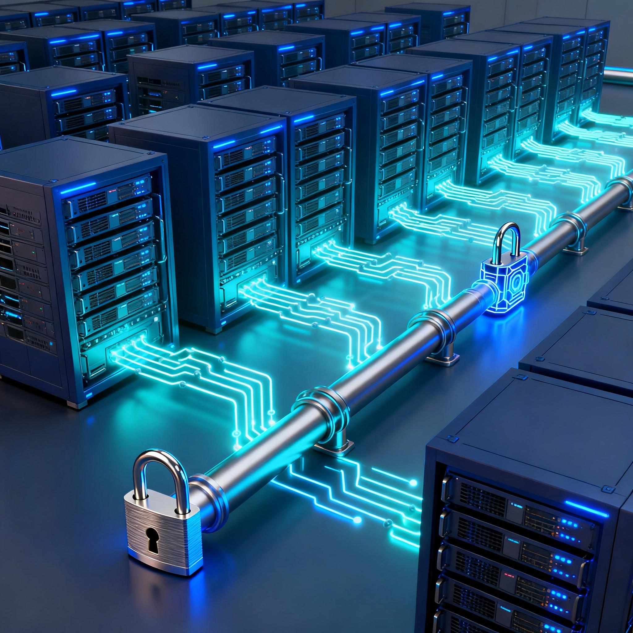 Abstract cloud infrastructure with quantum-resistant locks and keys