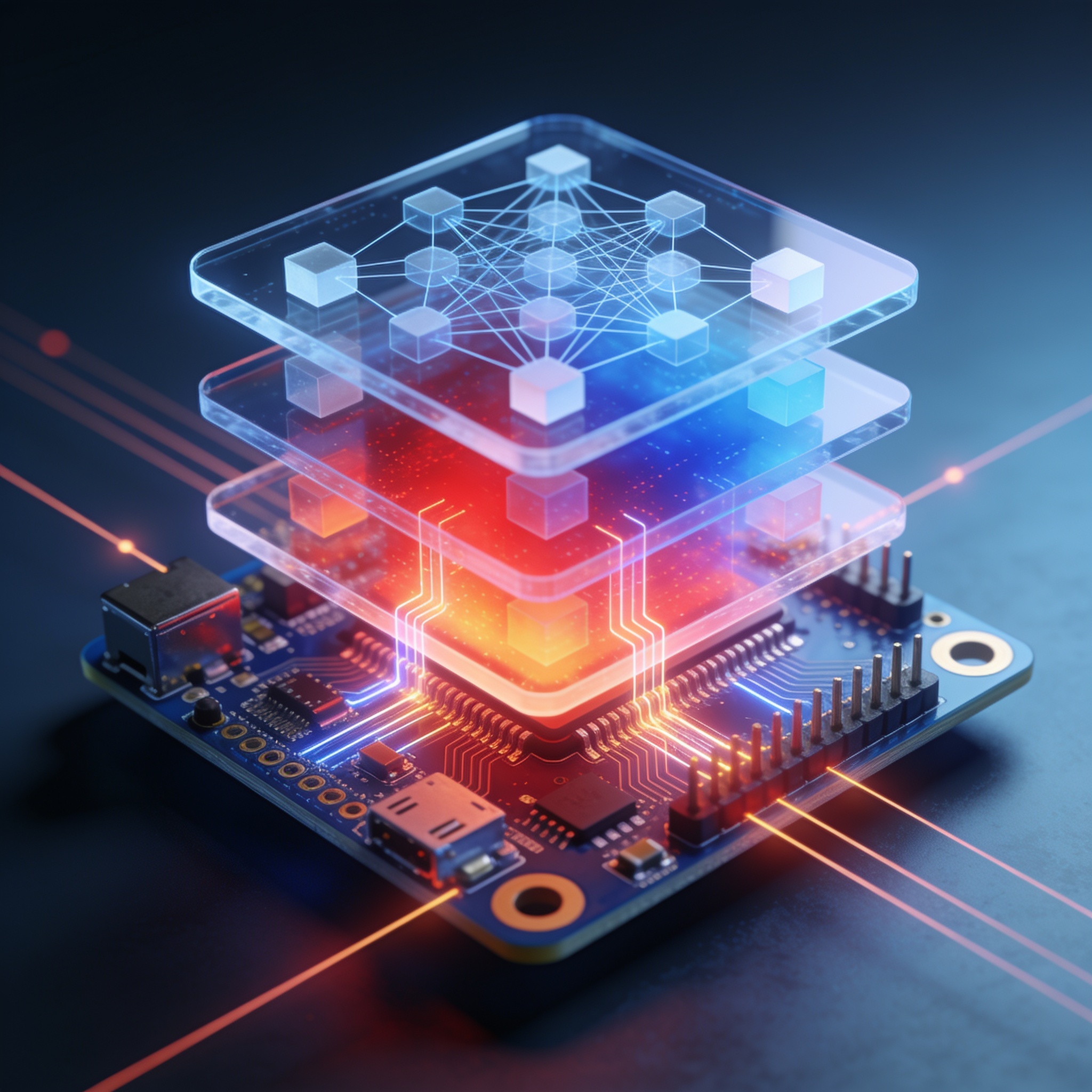 Compact edge device with neural network heatmap overlay